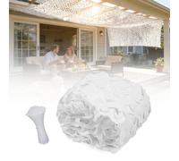 Militar Red de malla de camuflaje 12 3 8 4 6 18 m, red de camuflaje resistente for caza, tiro ciego, sombrilla de jardín, pantalla de privacidad de cerca, cubierta de cochera(Blanco,10m x 18m)