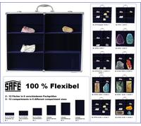 Sammelvitrinen ALU Maxi Flex Estantería 6 compartimentos Azul 235x133x64mm Safe