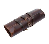 Militaria Stuffs Bolsa enrollable de cuero para herramientas (10 ranuras) - Bolsa de cuero para herramientas enrollable/cincel, bolsa de mano portátil, almacenamiento de taller, organizador de