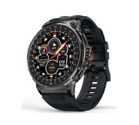 Military 1.85" Smartwatch, HD Round Screen, Call Answer/Make, Fitness Tracker, 5 ATM Waterproof (Black)