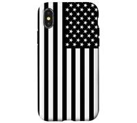 Military American Flag for Veterans & Active Duty Carcasa para iPhone X/XS