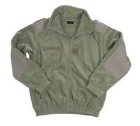 Military Army Warm Camo Fleece Zip Hunting Jacket Olive Green de (X LARGE)
