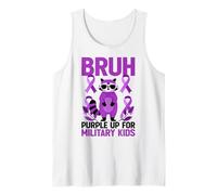 Military Child Month Raccoon, Purple Up for Military Kids Camiseta sin Mangas