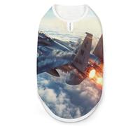 Military F-15 Ea-gles Fighter Jet Aircraft - Camiseta sin mangas para perros y gatos, talla XL