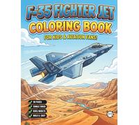 Military Jet Fighter Plane Coloring Book for Kids Adults Boys Girls: 50 Pages Single Sided F-35 Lightning Fighter Jet Airplane Coloring Book Gift for ... Day Gift Aviation Aircraft Coloring Book