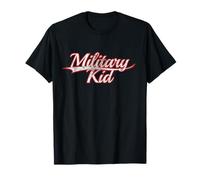 Military Kid Brat Deployment Support Vintage Varsity Camiseta