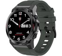 Military Smartwatch with 1.43" AMOLED, Call Function, Fitness Tracker, IP68, Heart Rate, Sleep Monitor (Green)