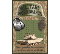 Military word search book: Word search book with easy to read about military, army, army vehicles, war and more | +50 puzzles | +100 pages |