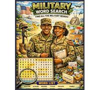 Military Word Search Puzzle Book for Adults: 100 Armed Forces & Service-Themed Puzzles | Easy to Hard Difficulty | Army, Navy, Air Force, Marines & Veteran Words | Relaxing Brain Games