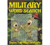 Military Word Search Puzzle Book: - Large Print: Word Searches with Easy-to-Read Print about Military Terms, Army Gear, Ranks and More | 6x9 inches, ... breaks, and quiet mission-ready moments.