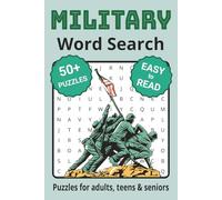 Military Word Search Puzzle Book: Word Search with Easy to Read Print about the Military and More | 6x9 inches, 110 pages | 50+ Puzzles ... Gifts for Vacations, Holidays & Free Times