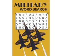 Military Word Search Puzzle Book: Word Searches with Easy to Read Print about Military, Armed Forces , Patriotism and More | 6x9 inches, 110 pages | ... Gift for Vacations, Holidays and Leisure Time