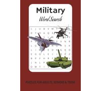 Military Word Search Puzzle Book: Word Searches with Easy to Read Print about Military, Planes, Combat and more | 6x9 inches, 110 pages | 50+ Puzzles ... Gift for Vacations, Holidays and Free Times