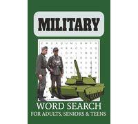 Military Word Search Puzzle Book: Word Searches with Easy to Read Print about Military, Soldiers, Weapons and More | 6x9 inches, 110 pages | 50+ Puzzles... Gift for Vacations, Holidays and Free Times