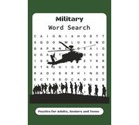 Military Word Search Puzzle Book: Word searches with Easy To Read Print about the military (Army, Navy, Marines, Air Force), history and more | 6x9 ... for vacations, Holidays and Leisure Time