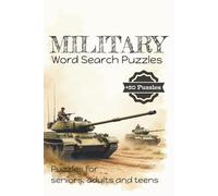 Military Word Search Puzzles: Word Search with Easy-to-Read Print About Army, Solider, Military, Artillery, Armed Forces and More | 6X9 Inches,110 pages ... Gift For Vacations, Holiday and Free Times