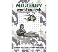 Military Word Search: Word Searches with Easy to Read Print about Army, Soldiers, Military Equipment and More | 6x9 inches, 110 pages | 50+ Puzzles ... Gift for Vacations, Holidays and Free Times
