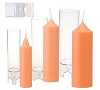 MILIVIXAY 3 moldes para velas de pilar para hacer velas con kit de mechas de vela.