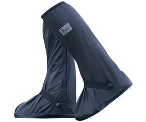 MILIWAN Cubre Zapatos Impermeable Lluvia Zapatos a Prueba de Agua Cubierta Protector de Zapatillas Reutilizables Cubrecalzado Anti Barro Antideslizantes Con Tiras Reflectoras (M)