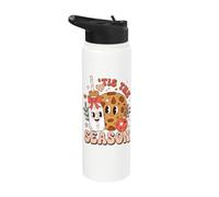 Milk and Cookies Christmas Season Stainless Steel Insulated Water Bottle