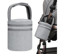 Milk Bottle Cooler Bag - Breast Milk Insulated Bag, Portable Chiller with Detachable Strap for Nursing Fits Two 8oz Bottles for Daycare Home Office Trips