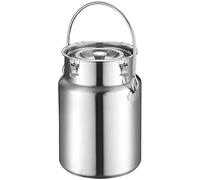 Milk Can,304 Stainless Steel Milk Cans,With Sealed Lid And Single Handle,For Liquid Solid Storage, Milk Transport,Suitable For Household Use, Farms, LJJY-KK, a, 3L