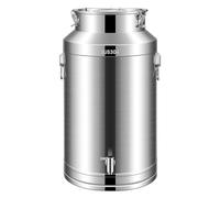Milk Can,Seal Milk Transport Can,With Faucet,Bucket Cover Hanging Type,Three Point Buckle,Suitable For Household Use, Farms, Restaurants, LJJY-KK, a, 28L