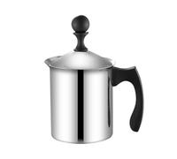 Milk Frother - Manual Foam Whisk, Stainless Steel Mixer, Handheld Beverage Aerator Tool | baristas Style Creamy Microfoam Maker Device, Kitchen Coffee Latte Cappuccino Preparation Accessory