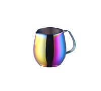 milk frothing pitcher, Jarra espumadora de leche 10 oz/300 ml, boquilla precisa para latte art, accesorios de café,for coffee machines(300ml-iridescent)