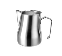 milk frothing pitcher, Jarra for espumar leche, 350/500ML, café de acero inoxidable,for coffee machines(Silver 500ml)