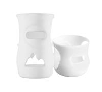 Milk Glass Bottle Silicone Sleeve - Food-Grade 12x7cm | Reusable Leakproof Airtight Shatterproof Cover For 120ml 240ml Bottles | Protective Milks Bo-ttle Sleeves For Kids Dishwasher Safe Glasses