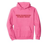 Milk Makes My Tummy Hurt Lactose Intolerant Funny Y2k Trendy Sudadera con Capucha