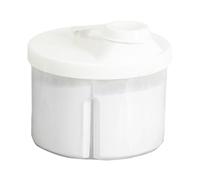 Milk Powder Box, Rotatable Snack Storage Formula Holder, 4 Compartment, PP, Portable Container for Rice, Noodles, Baby Food, Travel, Milk Powder, Stackable Organizer for Feeding, 8.5x9.4x6cm