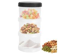 Milk Powder Dispenser, Portable Formula Container, Travel Milk Powder Organizer, Baby Formula Storage Box, 3-layer Milk Powder Container, Outdoor Feeding Solution, Milk Powder Box, Snack Stor