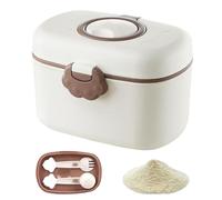 Milk Powder Snack Container - Portable Food Box | 15x10cm Kids Formula Organizer with Sealed Compartments, Travel Friendly Snack Holder for Nursery, Kitchen, Home, Daycare, Outdoor Use