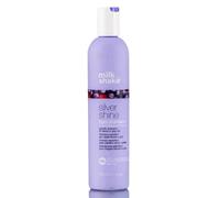 milk_shake | Silver Shine Shampoo 300 ml, Champú delicado específico anti-amarillo para cabellos rubios o grises, con pigmento púrpura, Made in Italy