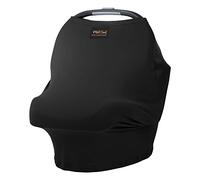 Milk Snob Funda de lactancia original 5 en 1 de lujo en color negro, cubierta de lactancia materna de privacidad añadida, funda de asiento de coche para carriola, silla alta, carrito de compras, toldo