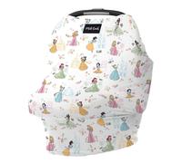 Milk Snob Original Disney Princess Funda 5 en 1 Privacidad Aρadida para Lactancia Bebι Asiento de Coche Portabebιs Cochecito Trona Carrito de Com