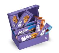 Milka Caja Choco & Bakery, Tabletas de Chocolate y Galletas, MMMAX Oreo, MMMAX Caramelo y Avellanas, Milka Luflée y Caramelo, Cookie Sensations, Pack 8 Productos