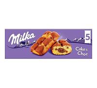 Milka Cake & Choc Bizcocho con Pepitas de Chocolate con Leche de los Alpes y Relleno de Chocolate, 175 g