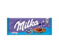 Milka Chips Ahoy, Tableta de Chocolate con Leche de los Alpes con Trozos de Galleta Cookie Chips Ahoy,100 g