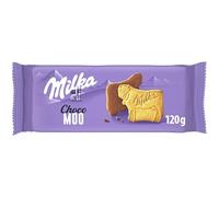 Milka Choco Moo, Galletas en Forma de Vaca Recubiertas con Chocolate con Leche de los Alpes, 120g