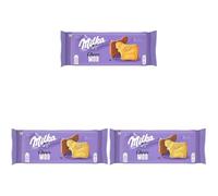 Milka Choco Moo, Galletas en Forma de Vaca Recubiertas con Chocolate con Leche de los Alpes, 120g (Paquete de 3)