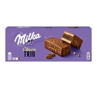 MILKA Choco Trio pasteles rellenos de chocolate 180g