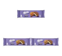 Milka Choco Wafer Galleta Barquillo con Relleno de Cacao y Cubierto de Chocolate con Leche de los Alpes 180g (Paquete de 3)