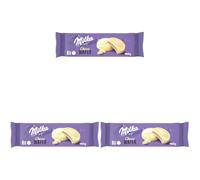 Milka Choco Wafer Galleta Barquillo Cubierto de Chocolate Blanco y Relleno de Cacao, 180g (Paquete de 3)