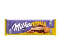 Milka MMMAX Choco Swing Tableta Grande de Chocolate con Leche de los Alpes con Galleta, Relleno de Crema de Leche y Crema de Cacao 300g