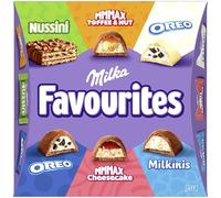 Milka Favourites, Surtido de Bombones Envueltos Individualmente, Caja de Mini Chocolatinas- 141 g