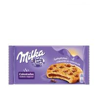 Milka Sensations Galleta Cookie con Pepitas de Chocolate con Leche y Relleno de Chocolate con Leche de los Alpes 156 g