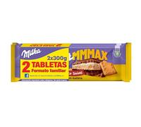 Milka MMMAX Choco Swing, Chocolate Leche, Galleta y Crema de Leche y Cacao, Pack 2 x 300g